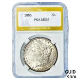 1885 Morgan Silver Dollar PGA MS63