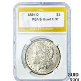 1884-O Morgan Silver Dollar PGA Brilliant UNC