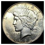 1923-D Silver Peace Dollar CLOSELY  UNCIRCULATED