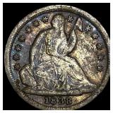 1838 Silver Seated Liberty Half Dime NICELY  CIRC