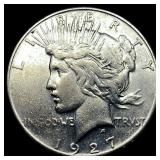 1927-S Peace Silver Dollar NEARLY  UNCIRCULATED