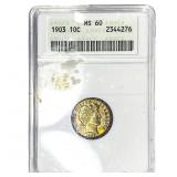 1903 Wheat Cent ANACS MS60