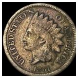 1861 Indian Head Cent NEARLY UNCIRCULATED