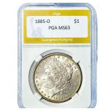 1885-O Morgan Silver Dollar PGA MS63