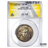 1925 Stone Mountain Half Dollar ANACS AU58