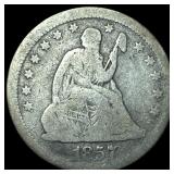 1857 Seated Liberty Quarter NICELY CIRCULATED