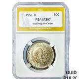 1951-D Washington Carver Half Dollar PGA MS67