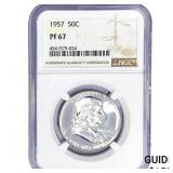 1957 Franklin Half Dollar NGC PF67