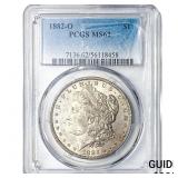 1882-O Morgan Silver Dollar PCGS MS62