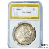 1884-O Morgan Silver Dollar PGA MS63