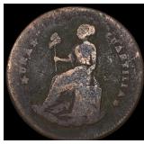 1861 Jalisco, Mexico Bronze Quartilla
