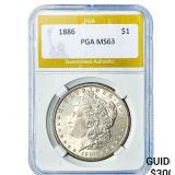 1886 Morgan Silver Dollar PGA MS63