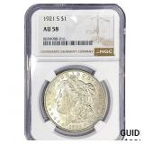 1921-S Morgan Silver Dollar NGC AU58