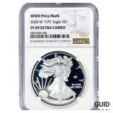 2020-W Silver Eagle NGC PF69 Ultra Cameo