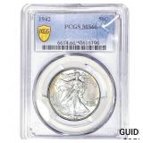 1942 Walking Liberty Half Dollar PCGS MS66