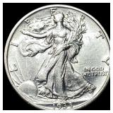 1933-S Silver Walking Liberty Half Dollar  CLOSEL
