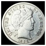 1905-S Silver Barber Dime NEARLY UNCIRCULATED