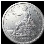 1877-S Silver Trade Dollar NEARLY  UNCIRCULATED
