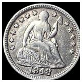 1848 Seated Liberty Half Dime CLOSELY  UNCIRCULAT