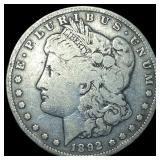 1892-S Silver Morgan Dollar NEARLY UNCIRCULATED