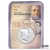 1953 Franklin Half Dollar NGC PF67