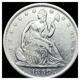 1859-O Silver Seated Liberty Half Dollar  CLOSELY
