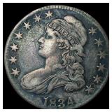 1834 Capped Bust Half Dollar LIGHTLY  CIRCULATED
