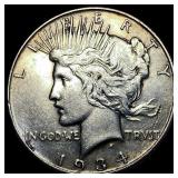 1934 Silver Peace Dollar NEARLY UNCIRCULATED