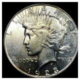 1923-S Silver Peace Dollar ABOUT UNCIRCULATED