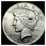 1928 Silver Peace Dollar CLOSELY UNCIRCULATED