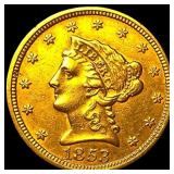 1853 Liberty Head Gold $2.50 Quarter Eagle CHOICE