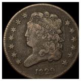1829 Classic Head Half Cent LIGHTLY CIRCULATED