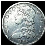 1834 Capped Bust Quarter NEARLY UNCIRCULATED