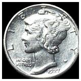 1927-S Silver Mercury Dime CLOSELY  UNCIRCULATED
