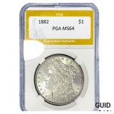 1882 Morgan Silver Dollar PGA MS64