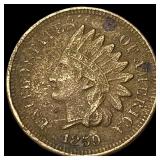 1859 Copper-Nickel Indian Head Cent NEARLY UNCIRCU