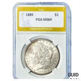 1889 Morgan Silver Dollar PGA MS64