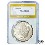 1904-O Morgan Silver Dollar PGA MS63