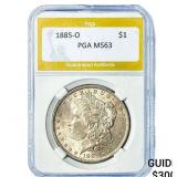 1885-O Morgan Silver Dollar PGA MS63