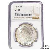 1879 Morgan Silver Dollar NGC MS62