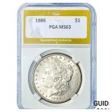1886 Morgan Silver Dollar PGA MS63