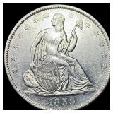 1859-O Seated Liberty Half Dollar CLOSELY UNCIRCUL