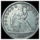 1839-O Silver Seated Liberty Dime CHOICE AU