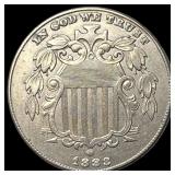 1883 Shield Nickel CHOICE AU
