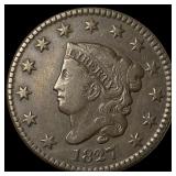 1827 Coronet Head Large Cent CLOSELY  UNCIRCULATE