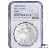 2000 Silver Eagle NGC MS68