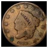 1833 Coronet Head Large Cent NICELY CIRCULATED