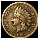 1859 Copper-Nickel Indian Head Cent NEARLY UNCIRCU