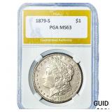 1879-S Morgan Silver Dollar PGA MS63