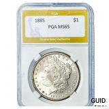 1885 Morgan Silver Dollar PGA MS65
